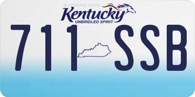 KY license plate 711SSB