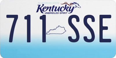 KY license plate 711SSE