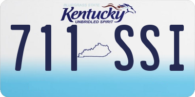 KY license plate 711SSI