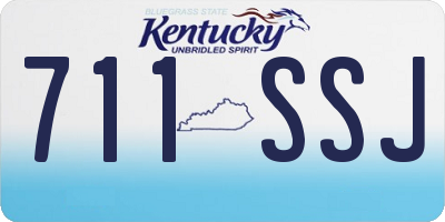 KY license plate 711SSJ
