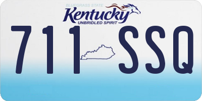 KY license plate 711SSQ