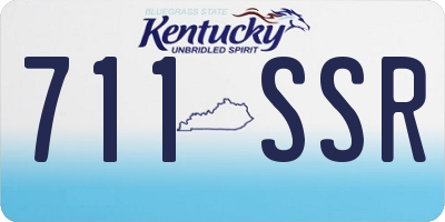 KY license plate 711SSR