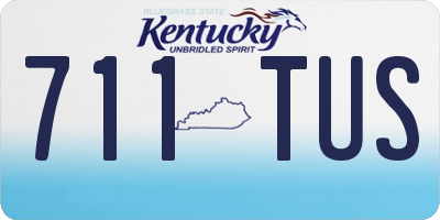 KY license plate 711TUS