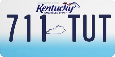 KY license plate 711TUT