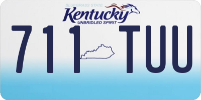 KY license plate 711TUU