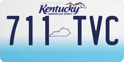 KY license plate 711TVC