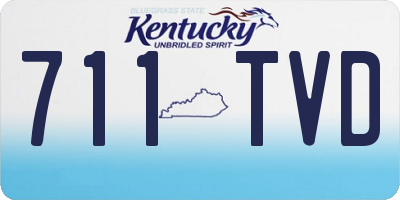 KY license plate 711TVD