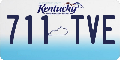 KY license plate 711TVE