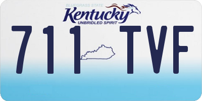 KY license plate 711TVF