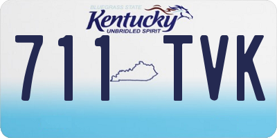 KY license plate 711TVK