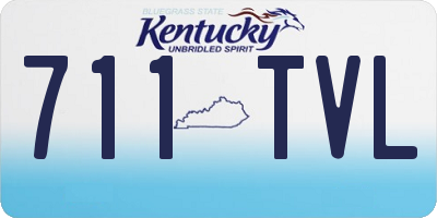 KY license plate 711TVL