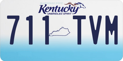 KY license plate 711TVM
