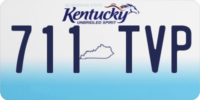 KY license plate 711TVP