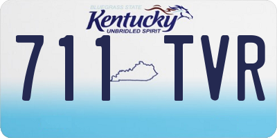 KY license plate 711TVR