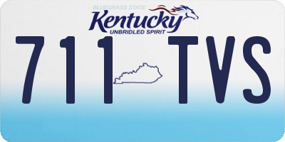 KY license plate 711TVS
