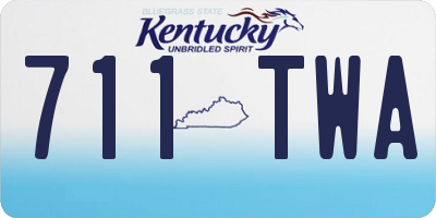KY license plate 711TWA