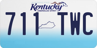 KY license plate 711TWC
