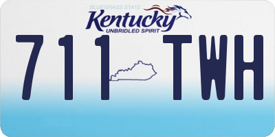 KY license plate 711TWH