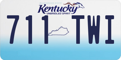 KY license plate 711TWI
