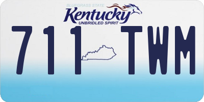 KY license plate 711TWM