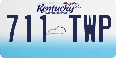 KY license plate 711TWP