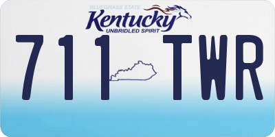 KY license plate 711TWR