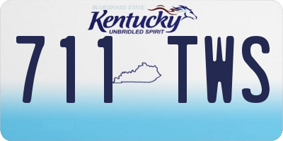 KY license plate 711TWS