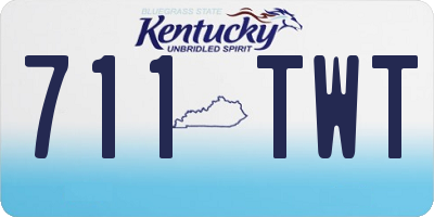 KY license plate 711TWT