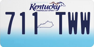 KY license plate 711TWW