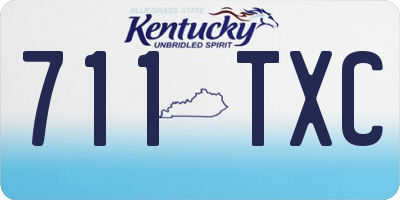 KY license plate 711TXC