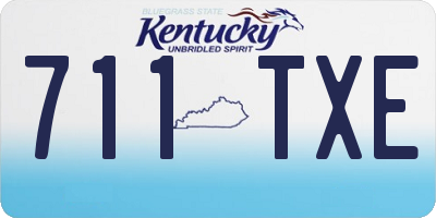 KY license plate 711TXE