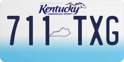 KY license plate 711TXG
