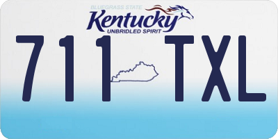 KY license plate 711TXL