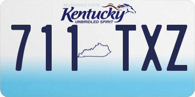 KY license plate 711TXZ