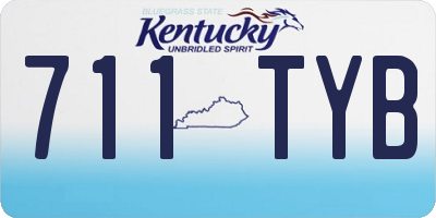 KY license plate 711TYB