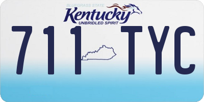 KY license plate 711TYC