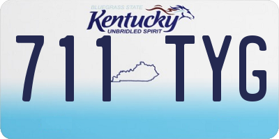 KY license plate 711TYG