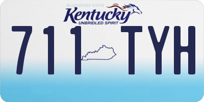 KY license plate 711TYH