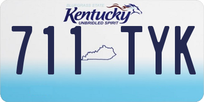 KY license plate 711TYK