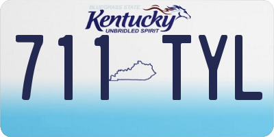 KY license plate 711TYL