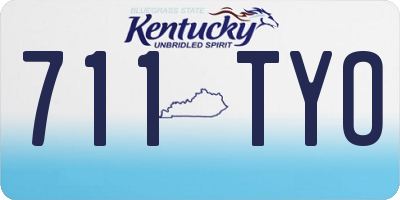 KY license plate 711TYO