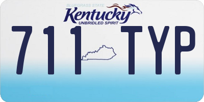 KY license plate 711TYP