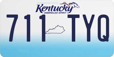KY license plate 711TYQ