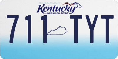 KY license plate 711TYT