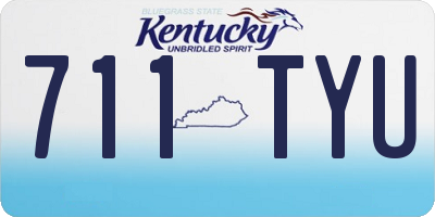 KY license plate 711TYU