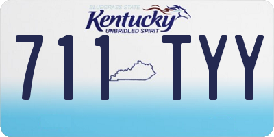 KY license plate 711TYY
