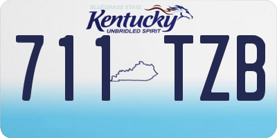 KY license plate 711TZB