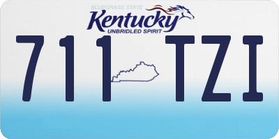 KY license plate 711TZI