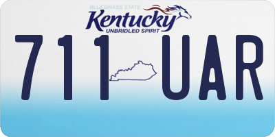 KY license plate 711UAR