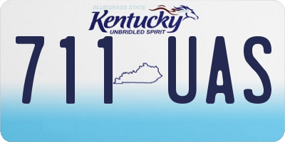 KY license plate 711UAS